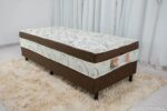 Cama Box Solteiro Conjugado Nosso Sonho Macia e Confortável - Semi Ortopédica
