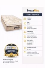 Colchão Casal Libertá InovaFlex - Molas Ensacadas - Peso 150 Kg - Imagem 9