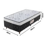 Cama Box Solteiro Ortopédica Sonnus 88x188x52 - Imagem 3